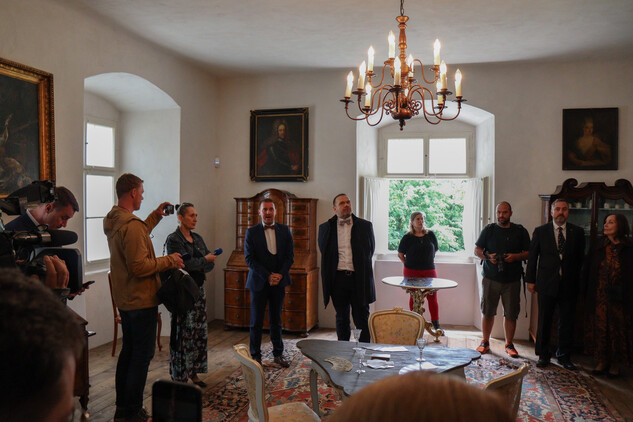 Slavnostní zakončení obnovy jižního křídla hosp. dvora v Zákupech